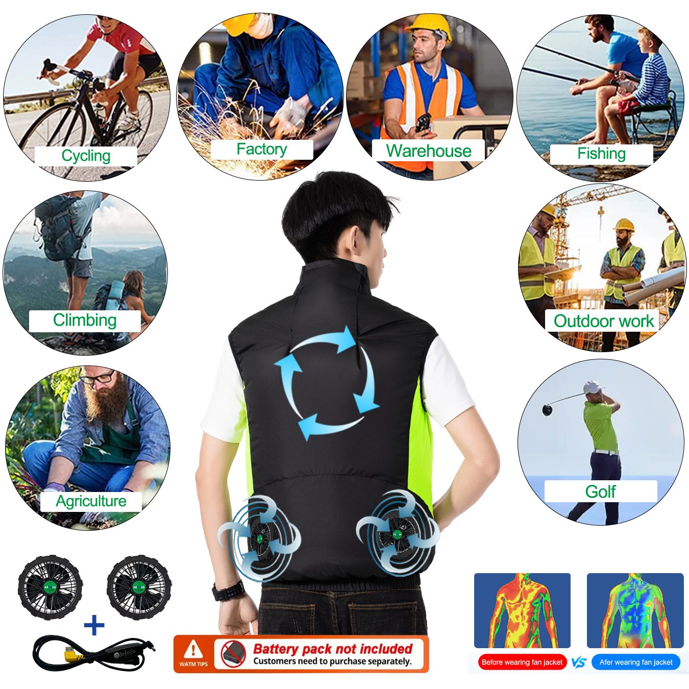 Охлаждающая куртка с 4 вентиля – обзор и цена Outdoor Adventure Clothing